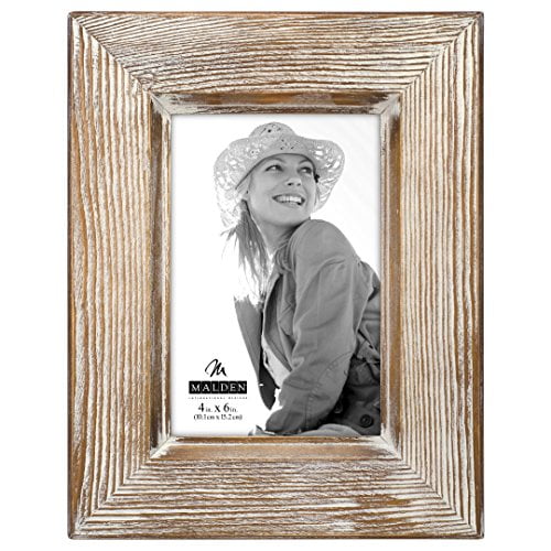 Malden International Designs Washed 4x6 Picture Frame