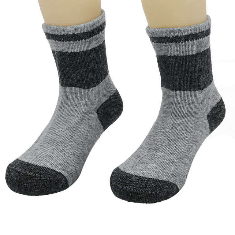 12 Pairs Kids Non Slip Skid Socks Grips Sticky Slippery Cotton Crew Socks  For 1-3/3-5/5-7 Years Old Children Youth Boy Girl : : Clothing