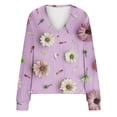 thumbnail image 4 of LOVZFMLL Cardigan pour Femmes Cardigan Décontracté à Boutons Veste Manteau de Mode Imprimée, 4 of 5