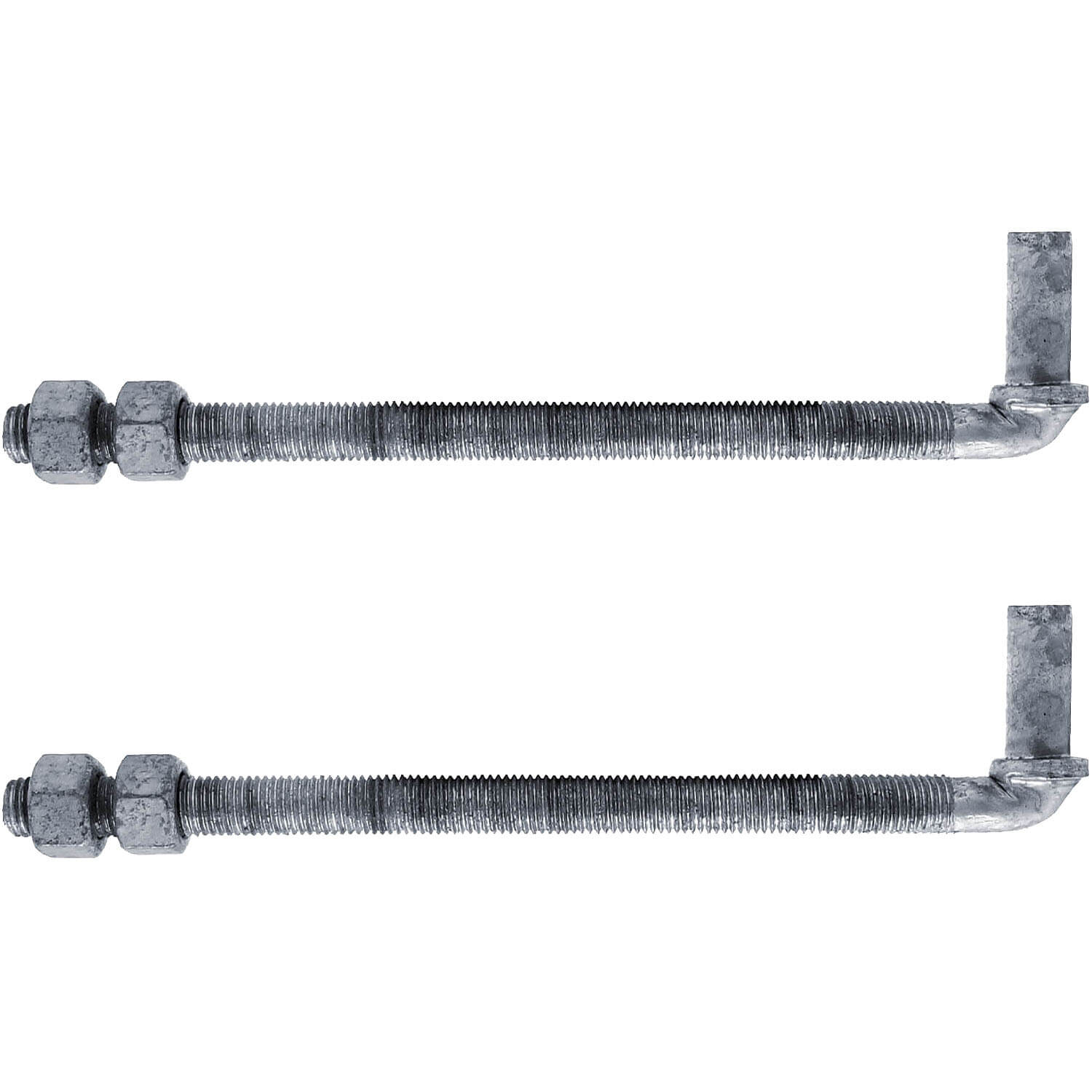 Jake Sales Brand - 10' J-Bolt Post Hinge  -  5/8' Male Pin - Galvanized - 2 Pack