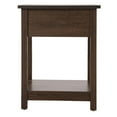 thumbnail image 2 of Home Furniture Modern Salem 1-Drawer Wenge Nightstand (24"H X 19"W X 20"D), 2 of 5