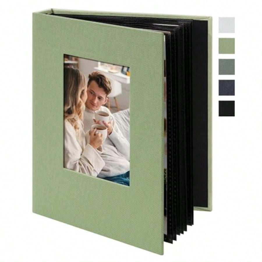Fintie, Photo Album, 4x6 Photos, Blue, 52 Pockets, Vegan Leather