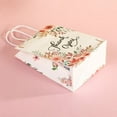 thumbnail image 4 of Zhuge 12 bolsas de regalo de papel kraft con asas, bolsas de flores de agradecimiento con papel de seda, bolsas de regalo de papel kraft (J), 4 of 5
