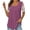 Purple, variant on Purple S WIZUTIZ Plus Size Tops for Women up to 30% Off Elegant Cotton Soft Fluffy Fashion Tshirt Ladies Comfy Crew Neck Tops Trendy Short Sleeve Tshirts Summer-Beach Plain Tee Plus Solid Shirts T-sh