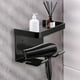 thumbnail image 2 of Soporte de pared para secador de pelo con adhesivo sin clavos, instalación sin taladros para baño, construcción de aleación, impermeable y a prueba de humedad, incluye adhesivo., 2 of 6