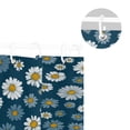 thumbnail image 5 of Yayeee Shower Curtain with Hooks 72"x72" Waterproof Fabric Bathroom Hanging Decor, Green Daisy Pattern, 5 of 5