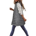 thumbnail image 5 of UJNDER Women's Winter Vest Thin and Light Down Gilet Quilted Jacket for Women Outdoor Coat Vest with Pockets Grey M, 5 of 6