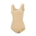 thumbnail image 2 of Bodycon Extensible pour Femmes Body Shaper Col Carré Sans Manches Débardeurs Justaucorps Combinaisons de Yoga, 2 of 8