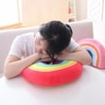 thumbnail image 3 of Rainbow Pillow Soft Texture Room Decor Colorfast Stuffed Rainbow U Shape Kid Pillow for Home, 3 of 7