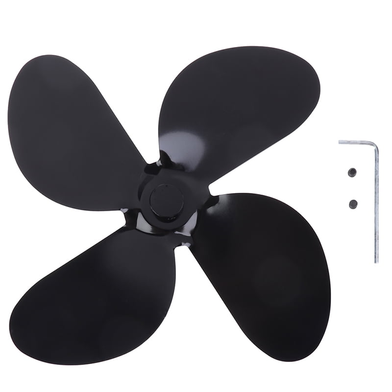 MageCrux 1PC Large Airflow 4-Blade Heat Powered Gas Wood Log Burners  Fireplace Stove Fan Beau - Walmart.com