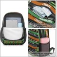 thumbnail image 4 of Football Text Green Pattern 17" School Backpacks for Teens,Waterproof Oxford Fabric,S-Shape Padded Straps for School,Travel,Hiking,Camping, 4 of 6