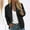 Black, variant on Women Autumn Fashion Leisure Square Thin Pocket Jacket Blouse Coat Baseball Top Casual Outfit Fashion Jacket Casual Business Jackets for Women