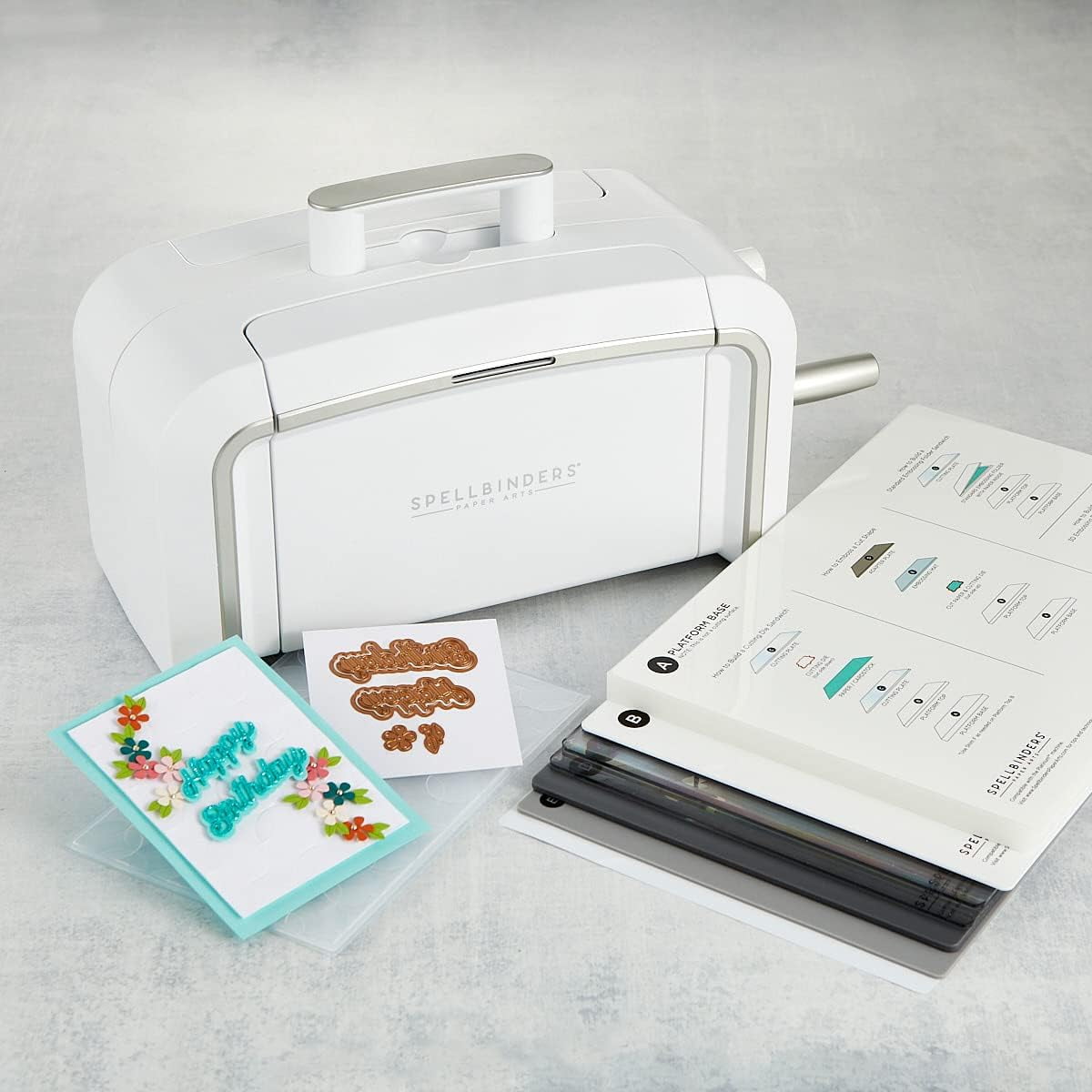 Spellbinders Platinum Cut & Emboss Machine - with Universal Plate System, die set and folder