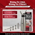 thumbnail image 4 of Dispensador de Crema Batida Chef Master 1L Acero Inoxidable, 4 of 7
