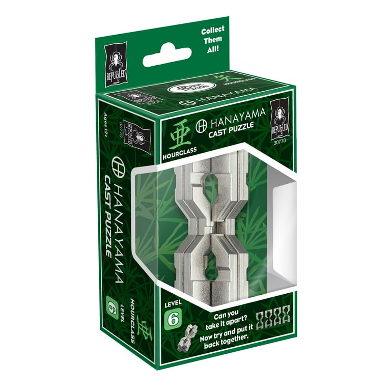 Puzzle Master Spiral Hanayama Cast Metal Brain Teaser Puzzle