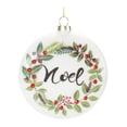 thumbnail image 2 of Melrose 12ct "Peace" and "Noel" Wreath Christmas Disc Ornaments 4.25", 2 of 4