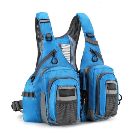 Youthyao Outdoor Fishing Vest Chest Pack Fishing Pouches with MultiPockets Fishing Tackle Backpack Fishing Vest Tackle Bag