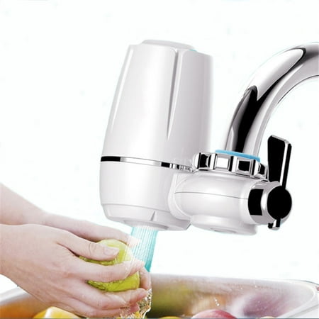 Tap Water Filter System, Water Faucets Filtration System, Washable Ceramic Mount Purifier for Home Kitchen Accessories -
