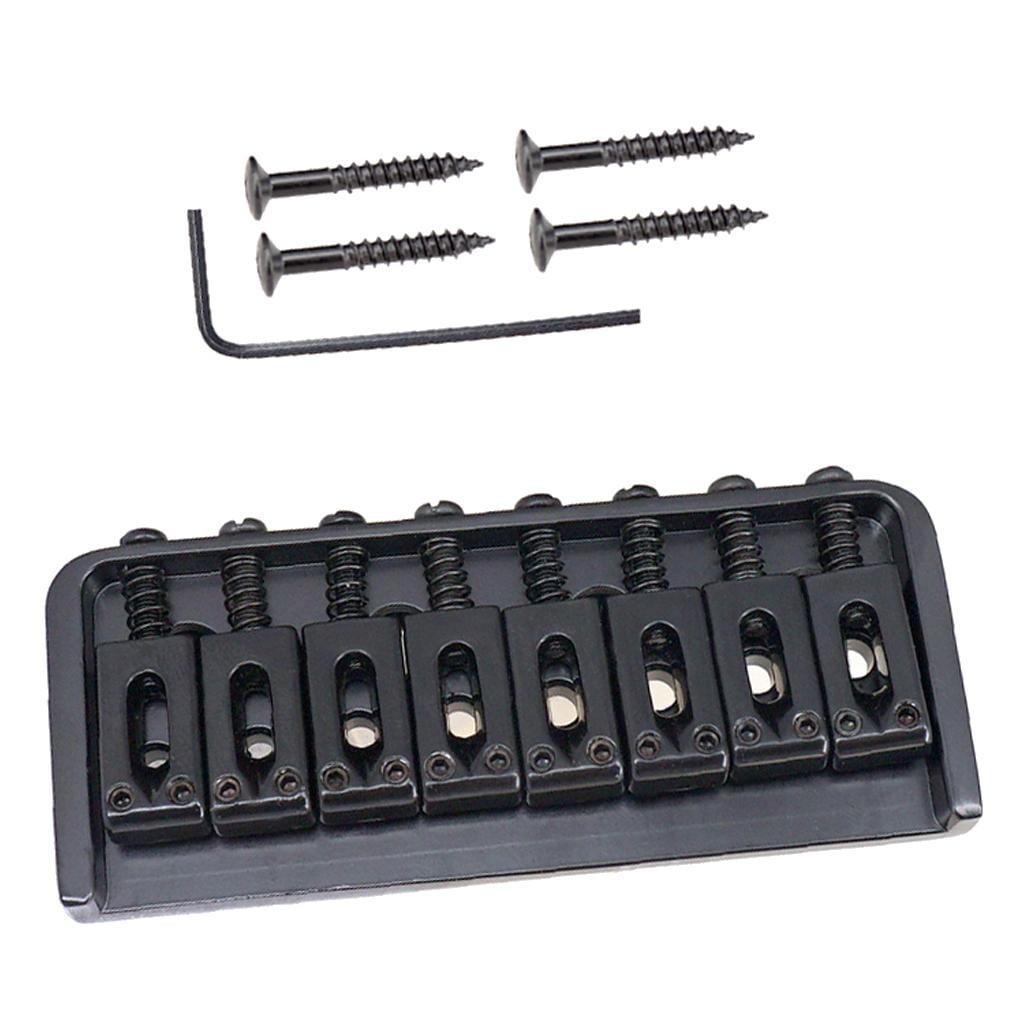Dualoai 8 String Guitar Bridge Set Screw for Electric Guitar Replacement Parts Black