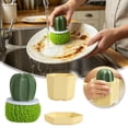 thumbnail image 2 of SIfdSeng Get it Fast Comfort Grip Soap Dispensing Kitchen Scrub Soap Dispensing Dish Brush Replaceable Cleaning Brush Dispenser Has Non Handle for Cleaning Dishes Pans, 2 of 6