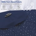 thumbnail image 3 of Patiojoy 13 FT Patio Umbrella Double-Sided Market Umbrella with 36 Solar-Powered LED Lights Cross Base Included Navy, 3 of 10
