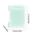 thumbnail image 3 of Nkmbld Journal Notebooks A5 Horizontal Thickened Coil Notebook Excerpt Colorful Plastic Cover Notebook Quality Writing Paper for Work, Travel and Notes, Green, 3 of 7