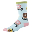 thumbnail image 2 of OoohYeah Men's Funny Crew Socks, Novelty Cool Cotton Socks, Donut Worry, Shoe Size 8-13, 2 of 4
