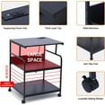 thumbnail image 4 of Printer Stand, Large Printer Table, Printer Stand with Storage, Printer Cart, 23.4” x19.1” x 31.5”, Power Hub Included, 4 of 6