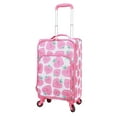 thumbnail image 3 of CRCKT Kids Girl 21" Softside Carry-on Luggage  With 360 Spinner Wheels- Heartberry Smile, Red and Pink, 3 of 10