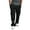 Black, variant on jsaierl Men's Drawstring Elastic Waist Solid Color Pocket Trousers Loose Sweatpants Casual Multi Pockets Lace-up Trousers