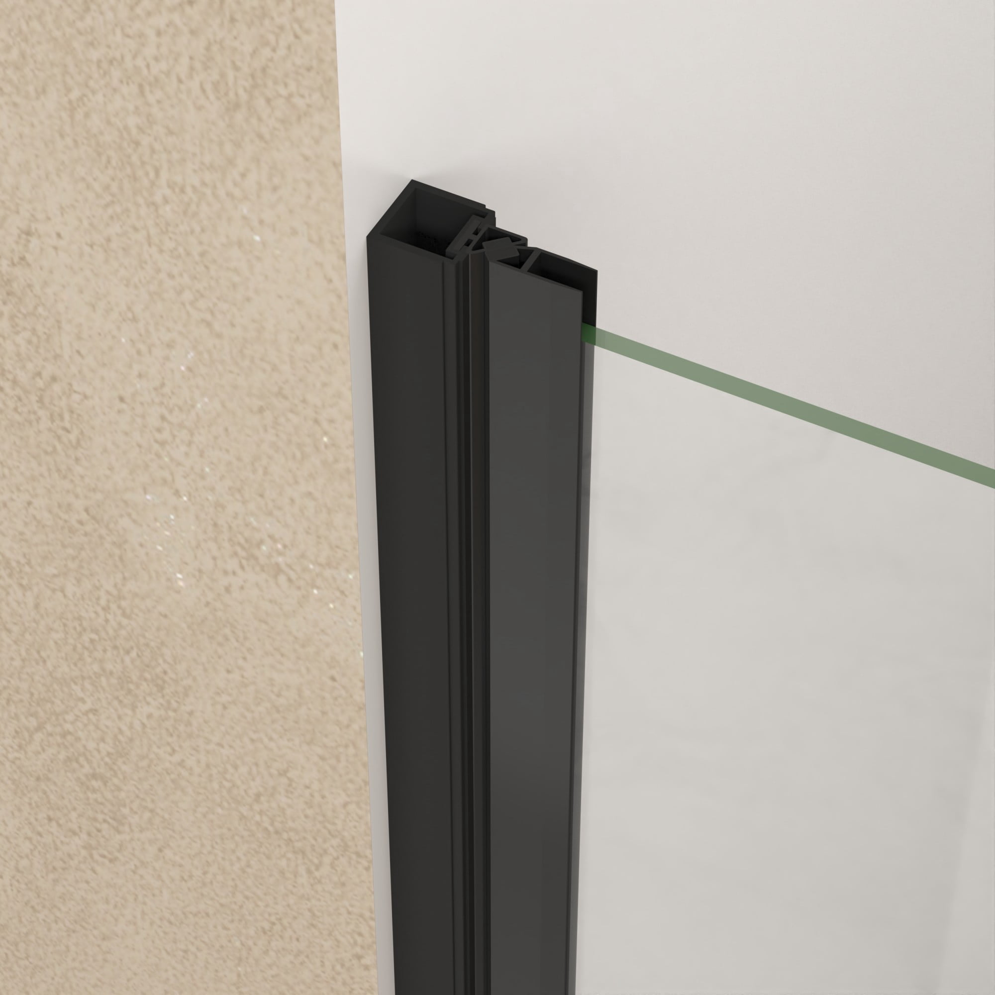 30"W x 72" Pivot Shower Door,Half Frame Shower Door,1/4" Transparent Glass,Matte Black Aluminum Frame