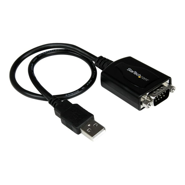 StarTech.com Rétention COM RS-232 RS232 DB9 USB Câble Adaptateur vers Série - Adaptateur Série - USB - - Noir