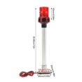 thumbnail image 5 of 12in Boat Stern Light 316 Stainless Steel Base 360 Degree LED All Around Anchor Navigation Light for Marine Yacht Red, 5 of 5
