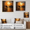 thumbnail image 4 of Designart "Beach horizon Sunset V" Beach Canvas Wall Art, 4 of 5
