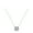 Silver, variant on S925 Sterling Silver Super Zircon Artificial Diamond Necklace Light Luxury
