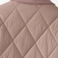 thumbnail image 5 of Hvyesh Womens Lightweight Quilted Jacket Winter Button Down Puffer Jackets Plus Size Crew Collar Warm Coats Outerwear, 5 of 8