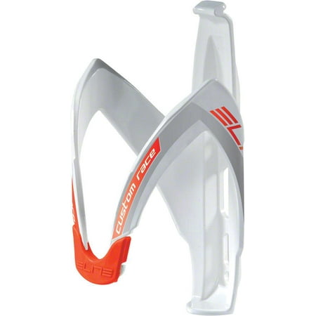 - Elite Custom Race Water Bottle Cage: White/Red
