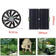 thumbnail image 4 of 100W Monocrystalline Silicon Solar Panel Solar Film 12V Solar Powered Fan 10-Inch Mini Cooling Ventilator, 4 of 8