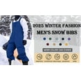 thumbnail image 7 of Chiccall Snow Bibs for Men Waterproof Windproof Snow Pants Warm Insulated Skiing Snowboard Overalls Winter Snowsuits with Zipper Pockets, 7 of 7