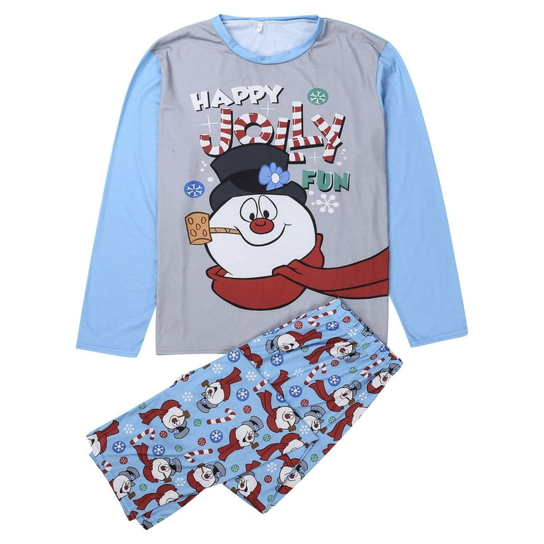 Family Matching Christmas Snowman Pajamas Set PJs Xmas Gift