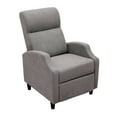 thumbnail image 3 of Abble Push Back Fabric Manual Recliner Chair Single Rclining Sofa for Living Room, Bedroom -Charcoal Gray, 3 of 6