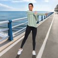 thumbnail image 6 of FORMRS Womens Long Sleeve Shirts UPF 50+ Sun Protection Quick Dry Fishing Hiking Tops, Size S-2XL, Green Stripe Pattern, 6 of 8