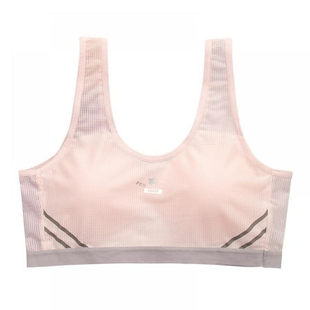 

BULLPIANO Summer Breathe Freely Training Bras for Girls 7-12 Sports Seamless Racerback Training Bralettes