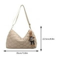 thumbnail image 3 of Women  Quilted Tote Bag Casual Puffy Satchel Bag Lightweight Shopping Bag, 3 of 9