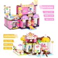 thumbnail image 7 of Exercise N Play Friends Coffee Coffee House & Hair Salon Building Blocks Kit, Gifts for Boys Girls Ages 6 7 8 9 10 11 12 (1059 Pieces), 7 of 7