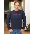 thumbnail image 2 of Mummy. Pink Lettering Sweatshirt Women -Image by Shutterstock, Female 4X-Large, 2 of 4