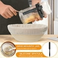 thumbnail image 4 of Sourdough Starter Kit with Starter Jar, VONATES 26 PCS Sourdough Bread Baking Supplies with 9" Round Oval Banneton Proofing Baskets, Dough Whisk, Spatula, Scraper, Gifts for Bakers Women Wife Mom, 4 of 9