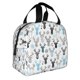 thumbnail image 2 of Easygdp Winter Art Blue and Black Moose Bolsa Térmica Premium - Tela Oxford Impermeable, Gran Capacidad, Bolsillo Frontal, Unisex para Trabajo, Escuela, Actividades al Aire Libre y Picnics, 2 of 8