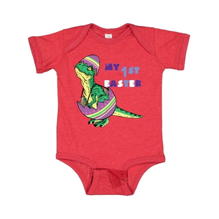 

Inktastic My 1st Easter Baby Tyrannosaurus Rex Inn Egg Gift Baby Boy or Baby Girl Bodysuit