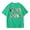Green, variant on Third Grade Girls T Shirts Short Sleeve Back to School Prints Shirt Crewneck Kids Clothes 3-14 Years